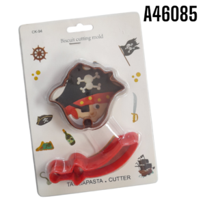 CORTADOR DE GALLETAS PLASTICO PIRATA 2PZS