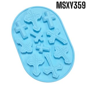 MOLDE DE SILICON P/RESINA CRUCES PRIMERA COMUNION