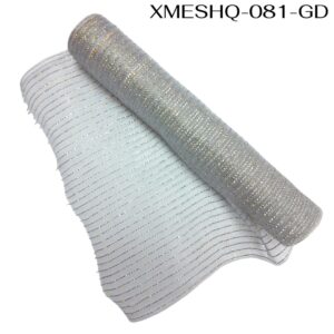 CINTA MALLA 54cms x 10yd MET GRIS/DORADO