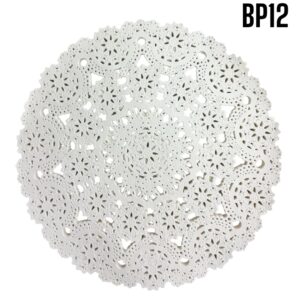 BLONDAS DE PAPEL DIAMETRO 30 cm BLANCO Px100