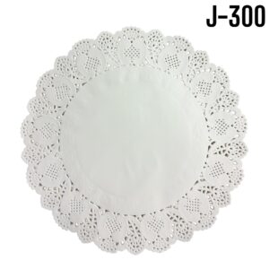 BLONDAS DE PAPEL DIAMETRO 30 cm BLANCO Px100