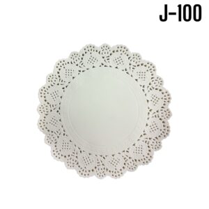BLONDAS DE PAPEL DIAMETRO 10 cm BLANCO Px100
