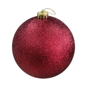 BOMBA NAVI 20CM CORINTO BURGUNDY GLITTER