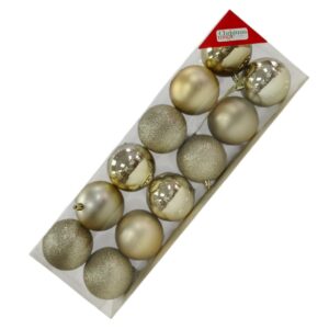 BOMBA NAVI 8CM CHAMPAGNE 3 ESTILOS 12PZS ( TUBO ) S81200KMM