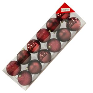 BOMBA NAVI 8CM CORINTO BURGUNDY 3 ESTILOS 12PZS