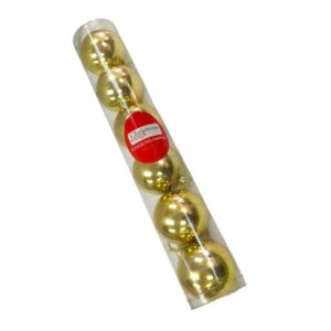 BOMBA NAVI 8CM DORADO BRILLANTE 6PZS